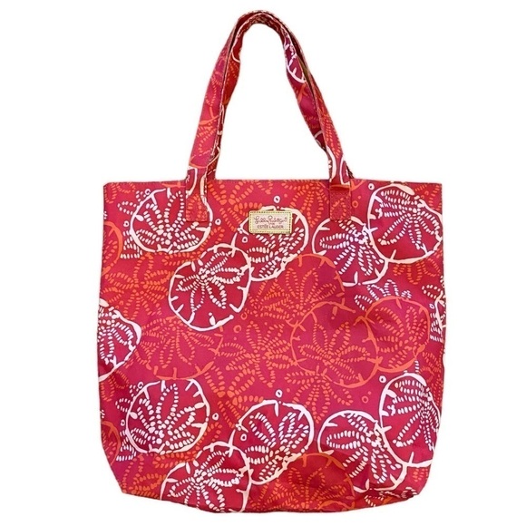 Lilly Pulitzer Handbags - LILLY PULITZER for Estee Lauder Sand Dollar Tote Pink/Orange